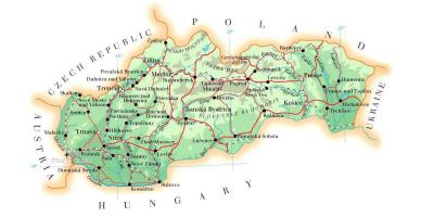 Mapa de estaciones de esquí de Eslovaquia